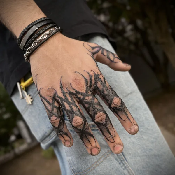 Ornamental tattoo by Дарья Гречко in Волгодонск