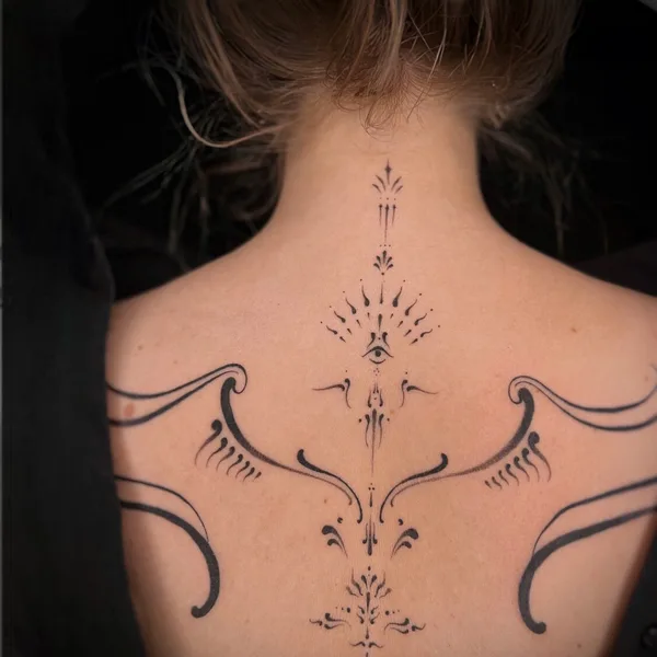 Ornamental tattoo by Дарья Гречко in Волгодонск