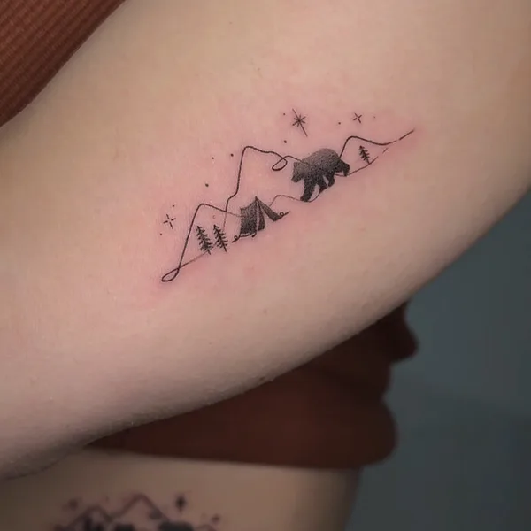 Fine Line tattoo by Miki Sheir in Vancouver