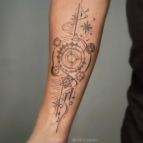Fine Line tattoo by Miki Sheir in Vancouver