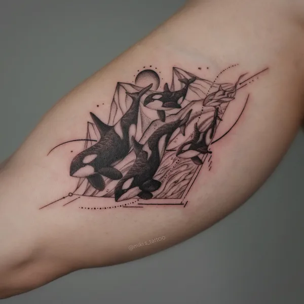 Fine Line tattoo by Miki Sheir in Vancouver