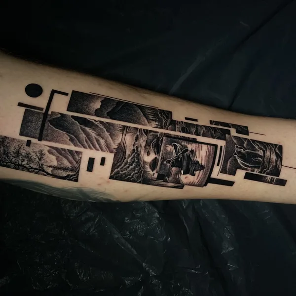 Black & Grey tattoo by Oliver L Boots in Cardiff