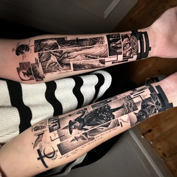 Black & Grey tattoo by Oliver L Boots in Cardiff