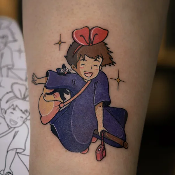 Anime tattoo by Alina MNK  in Tbilisi