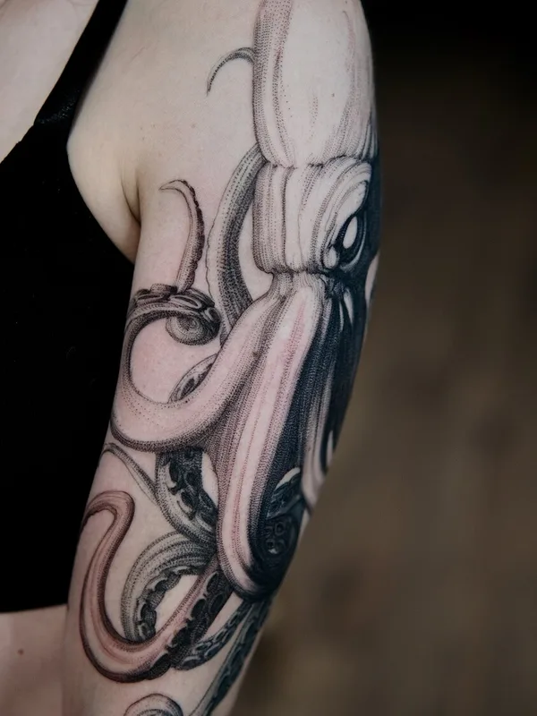 Botanical tattoo by Миша Сибуми in Moscow