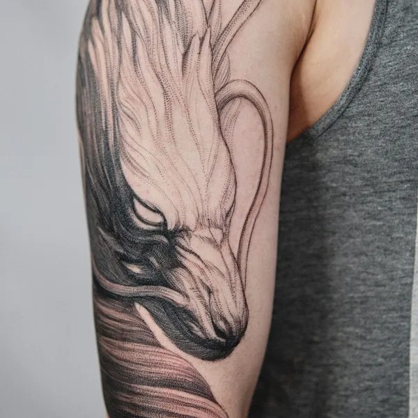 Ботаника tattoo by Миша Сибуми in Москва