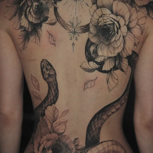 Ботаника tattoo by m.tattooer in Москва