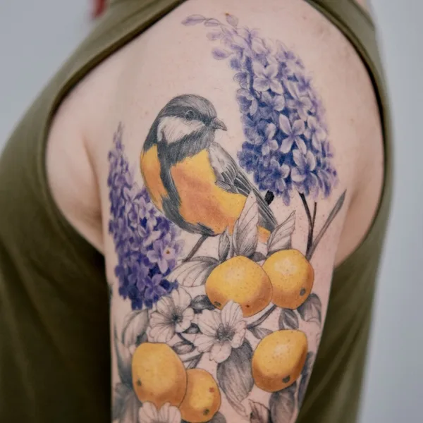 Ботаника tattoo by m.tattooer in Москва