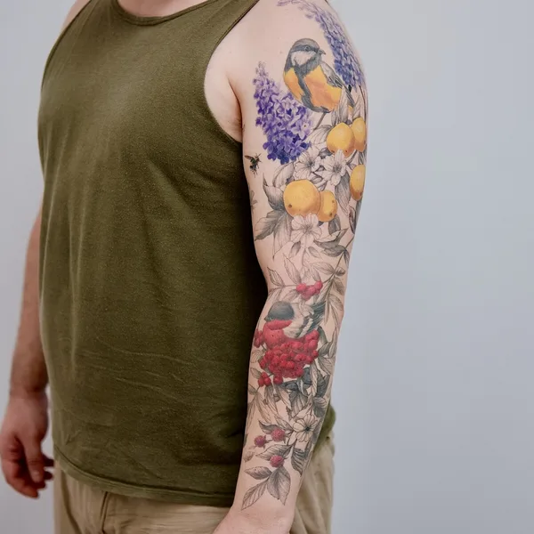 Ботаника tattoo by m.tattooer in Москва