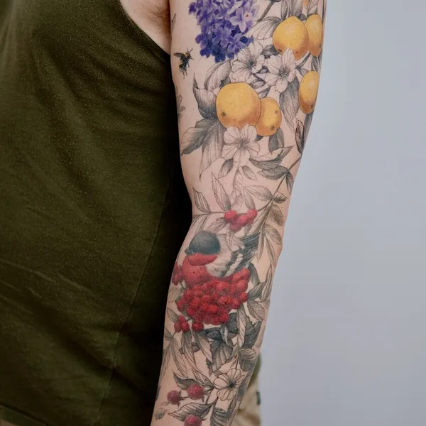 Ботаника tattoo by m.tattooer in Москва