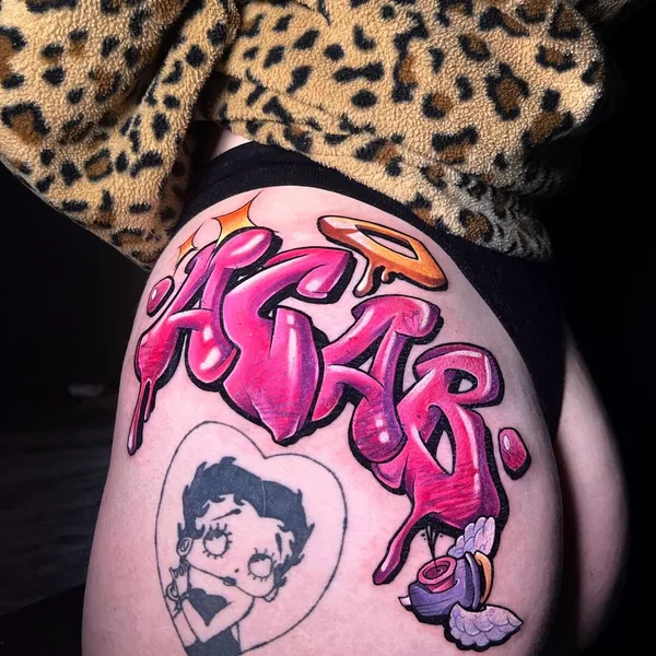 Нью Скул tattoo by Александра Мурзина  in Тюмень