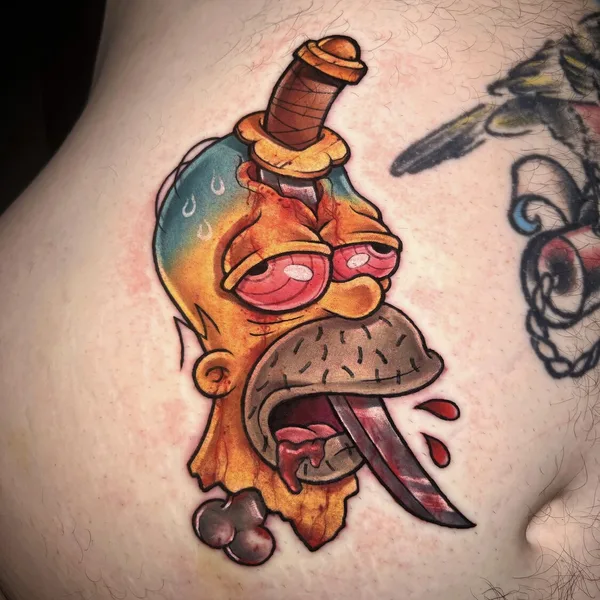 Нью Скул tattoo by Александра Мурзина  in Тюмень