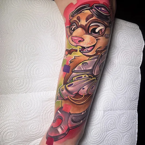 Нью Скул tattoo by Александра Мурзина  in Тюмень