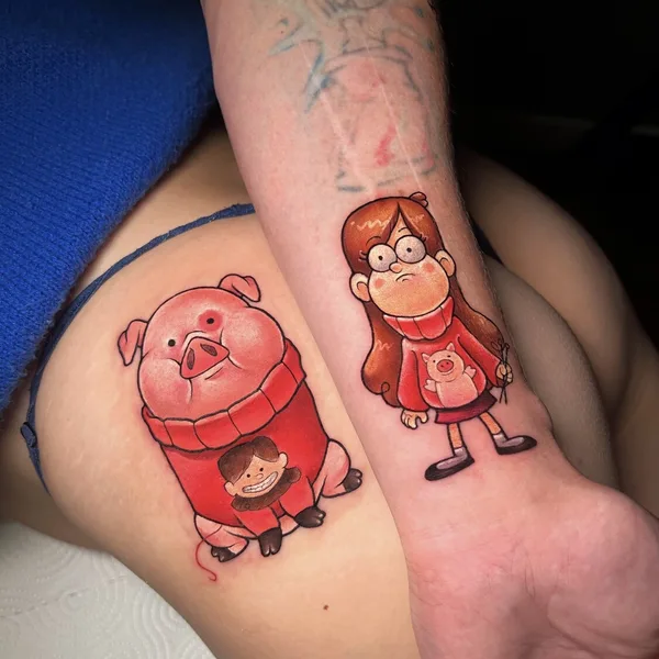 Нью Скул tattoo by Александра Мурзина  in Тюмень