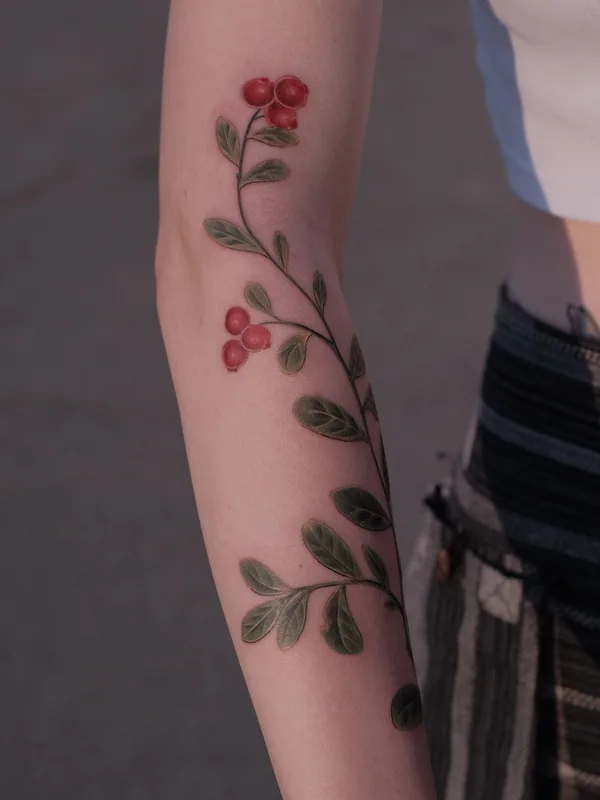 female color botanic tatouage sur forearm #95106 | Artiste tatoueur Salvia.ink