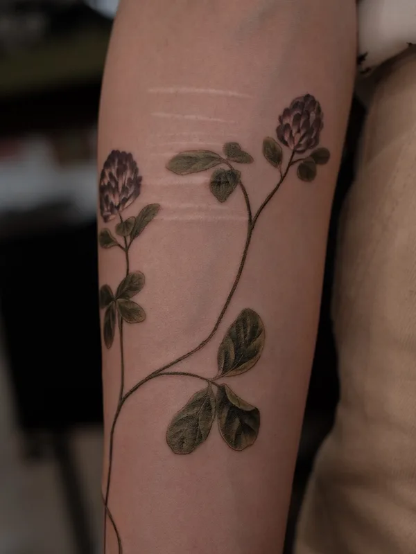 color botanic tatouage sur forearm #95110 | Artiste tatoueur Salvia.ink