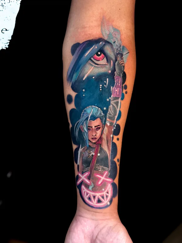 color illustrative tattoo on forearm #102056 | Tattoo Artist Ксения Олейник 