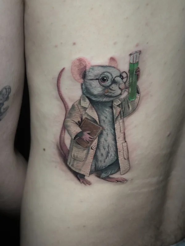 color illustrative tattoo on back #102054 | Tattoo Artist Ксения Олейник 