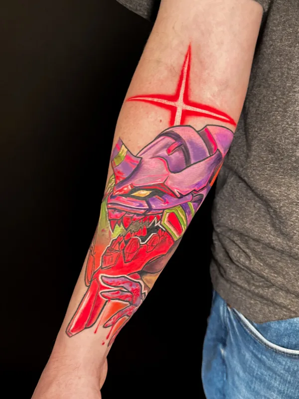 color anime tattoo on forearm #102062 | Tattoo Artist Ксения Олейник 