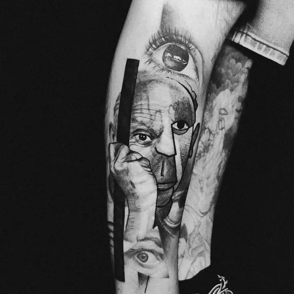 avant-garde tattoo by Nam in Beersheba