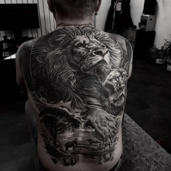 Graphic tattoo by Olesya Wargo in Сочи