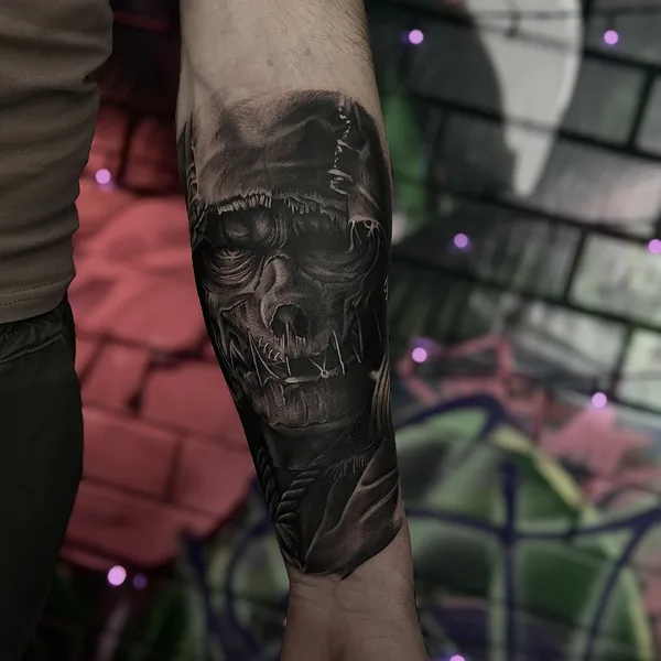 Graphic tattoo by Olesya Wargo in Сочи