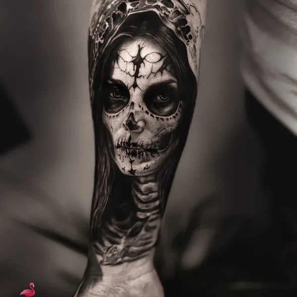 Graphic tattoo by Olesya Wargo in Сочи