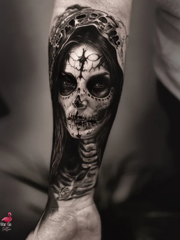 black and grey black and grey tatuaje en forearm #95327 | Tatuador Olesya Wargo