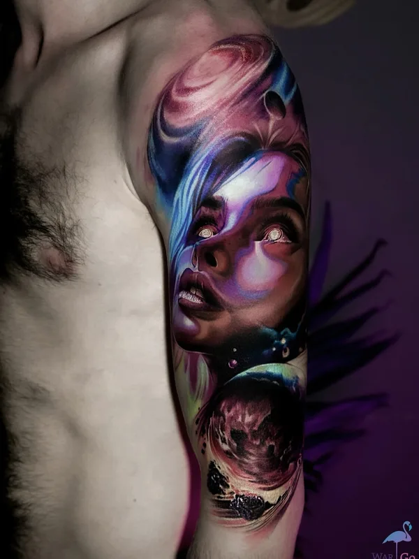color realism tatuaje en full sleeve #95328 | Tatuador Olesya Wargo