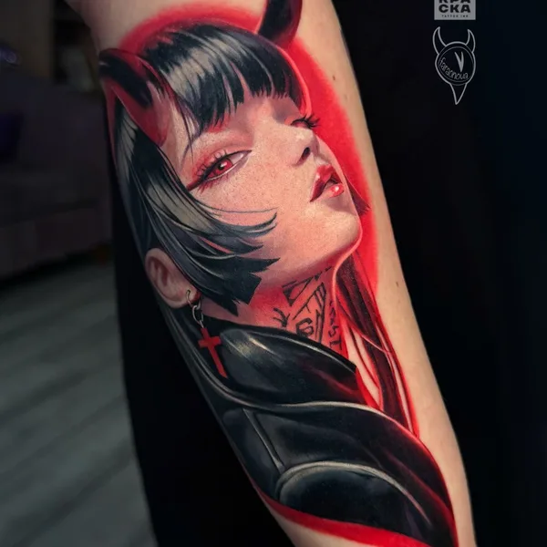 Japanese tattoo by Дарья Фараонова in Saint Petersburg