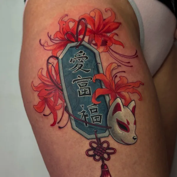 Japanese tattoo by Дарья Фараонова in Saint Petersburg