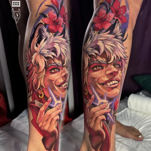 Japanese tattoo by Дарья Фараонова in Saint Petersburg