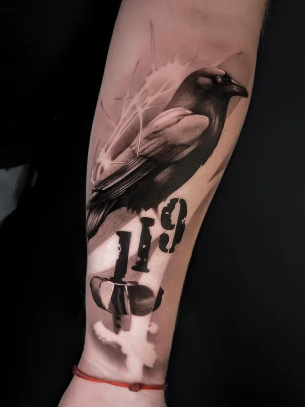 black and grey realism Tatuaggio su forearm #95489 | Tatuatore Konstantin Pilipenko