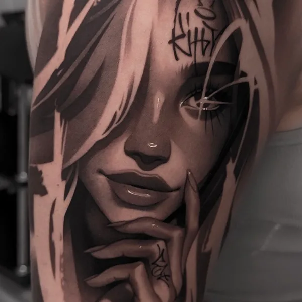 Realism tattoo by Konstantin Pilipenko in Липецк