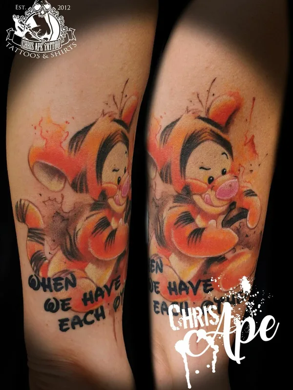 female color watercolor татуировка на arm #95583 | Тату мастер Chris Ape 