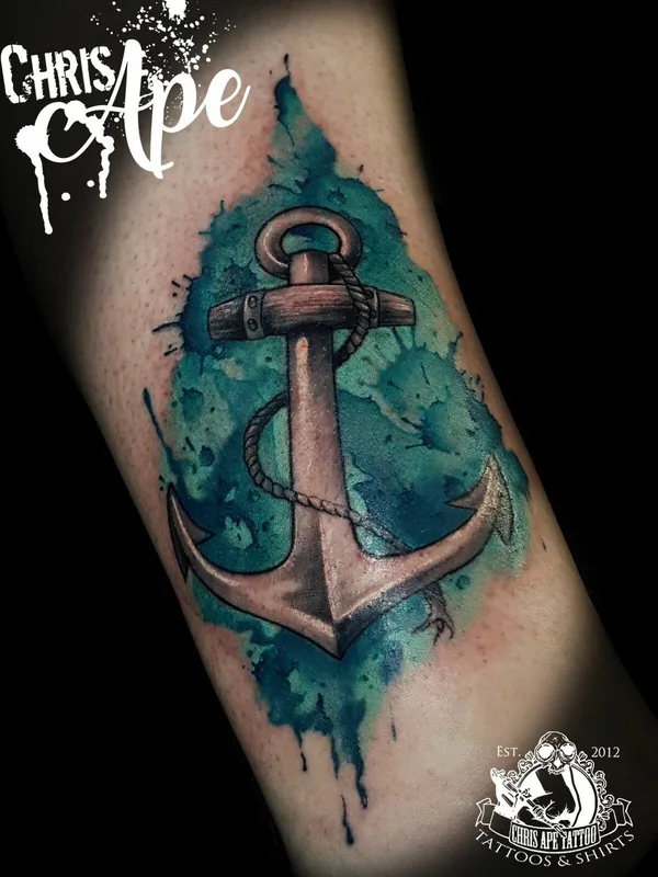 female color watercolor татуировка на arm #95589 | Тату мастер Chris Ape 
