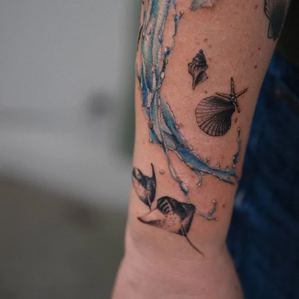 coverup tattoo by Karyna Pulcho in Los Angeles