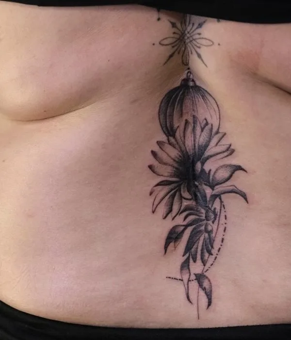 female black and grey blackwork 타투 부위 back #95815 | 타투이스트 Karyna Pulcho
