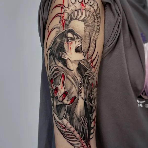 Graphic tattoo by Надежда Нестреляева in Владивосток