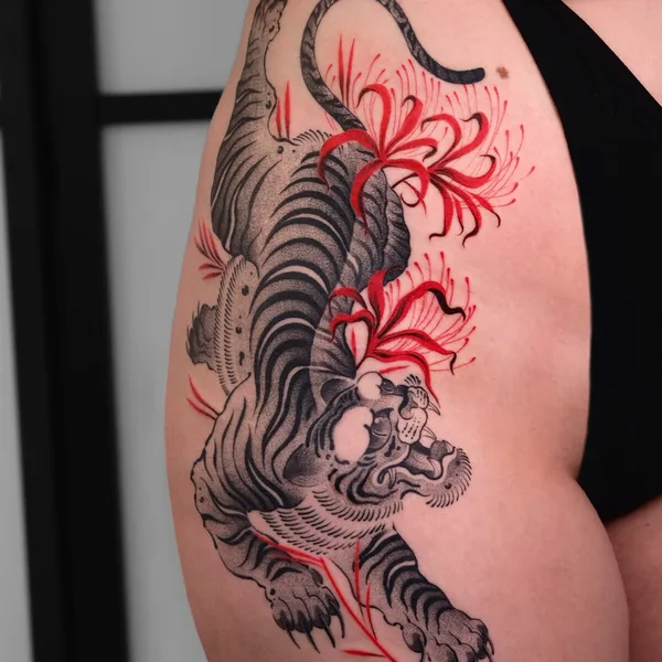 Japanese tattoo by Ivan Baiun in Los Angeles