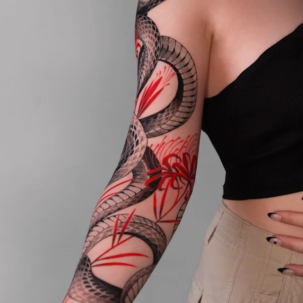 Japanese tattoo by Ivan Baiun in Los Angeles