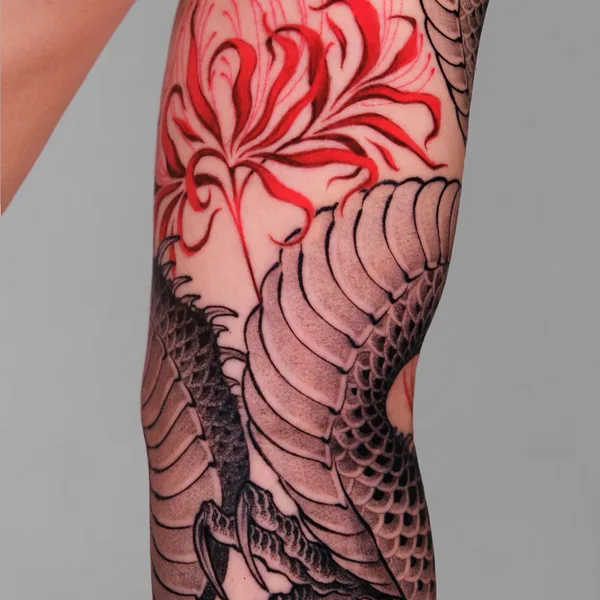 Japanese tattoo by Ivan Baiun in Los Angeles