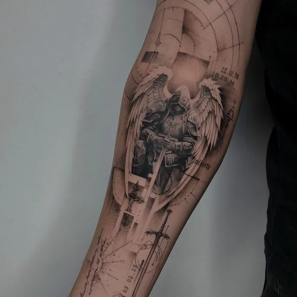 Botanical tattoo by Смишко Леонид in Калуга