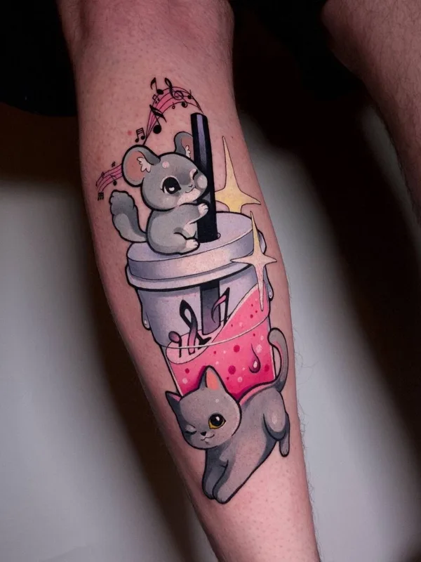 female color authorsstyle tatouage sur leg #96319 | Artiste tatoueur BACKSTAGE TATTOO