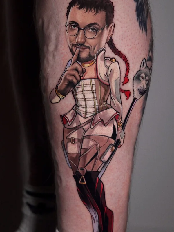 male color authorsstyle tatouage sur leg #96325 | Artiste tatoueur BACKSTAGE TATTOO