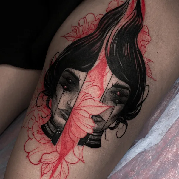 Abstract tattoo by Татьяна Пузикова in Екатеринбург