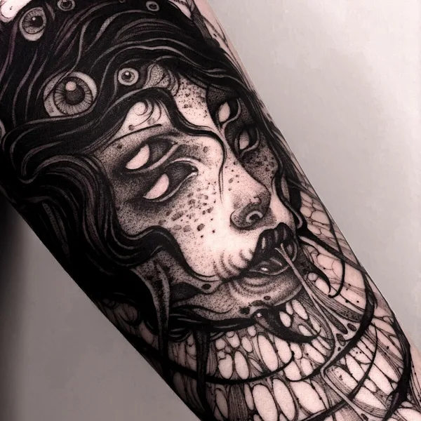 Abstract tattoo by Татьяна Пузикова in Екатеринбург
