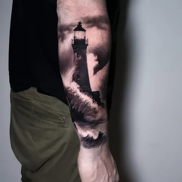 Black & Grey tattoo by Andy  Ramos in Cardiff