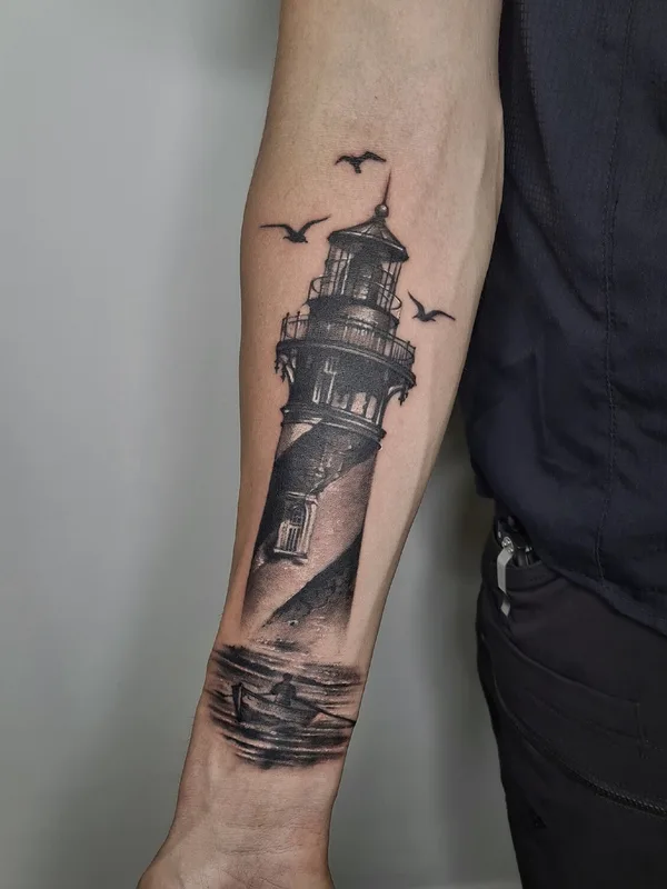 black and grey realism татуировка на forearm #101455 | Тату мастер Андрей Антракс