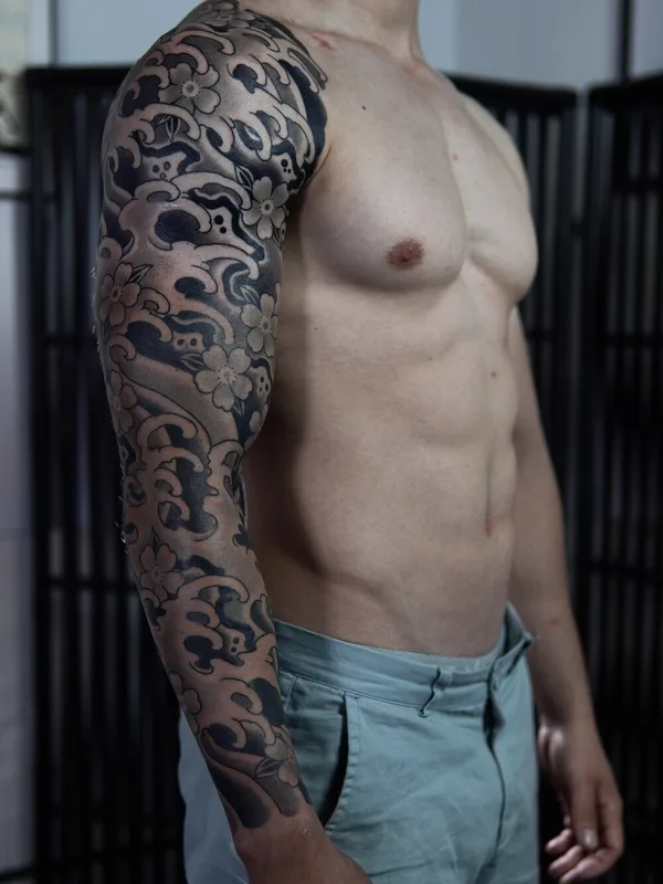 male blackandgrey japanese татуировка #103968 | Тату мастер Акулов Марк